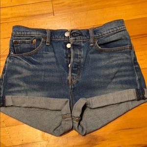 Levi Wedgie High-Waisted Shorts